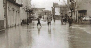 Alluvione 1966 Piazza Giovanni XXIII allagata