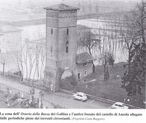 Alluvione 1966 - Zona dell'Osteria la Bassa e Torre Re Enzo allagate